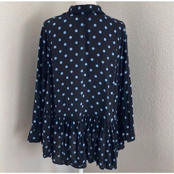 Zara Woman Oversized Drop Waist Polka Dot Tunic Size Medium - Picture 2 of 11